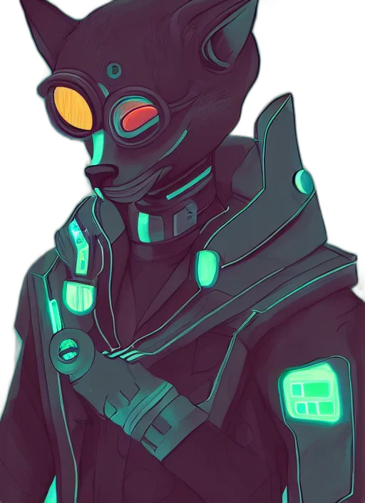 robot, mask, jacket, staff transparent PNG cut-out