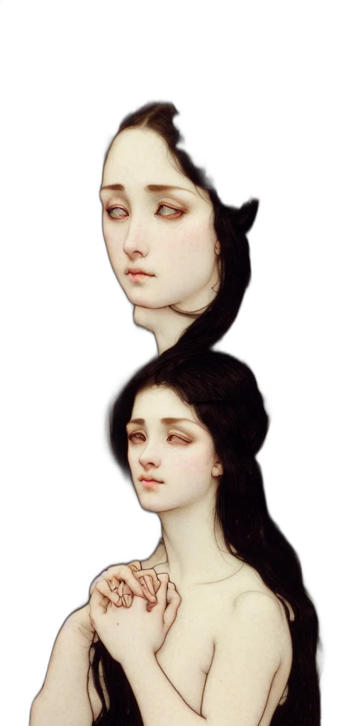 face, crown, hair, mask transparent PNG cut-out