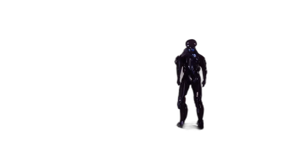 robot, creature, mask, jacket, concept art, 3d render, pixel art, cyberpunk transparent PNG cut-out