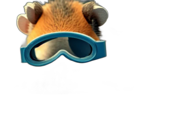 animal, mask, hat, staff, 3d render, concept art, photorealistic, film transparent PNG cut-out