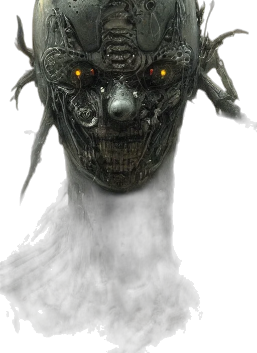 mask, face, robot, creature transparent PNG cut-out
