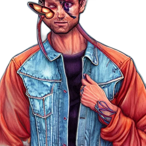 jacket, mask, face, robot transparent PNG cut-out