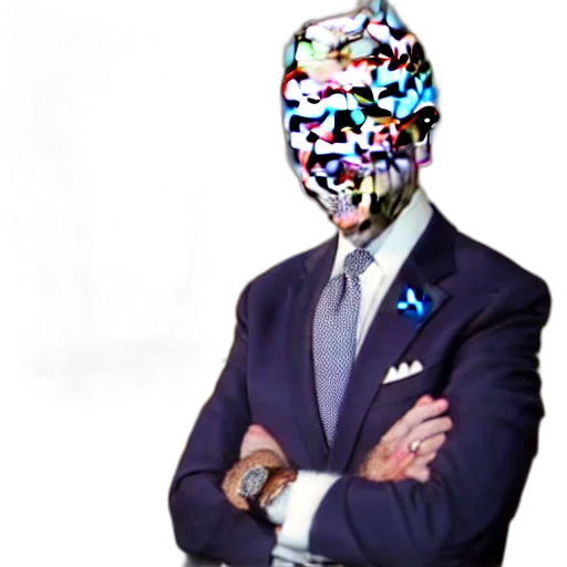 mask, face, robot, crown, vaporwave, concept art, cyberpunk, photorealistic transparent PNG cut-out