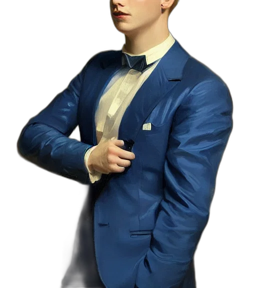jacket, staff, face, photorealistic transparent PNG cut-out