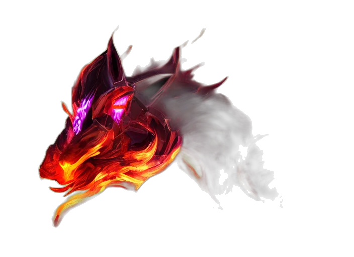 dragon, mask, staff, weapon transparent PNG cut-out