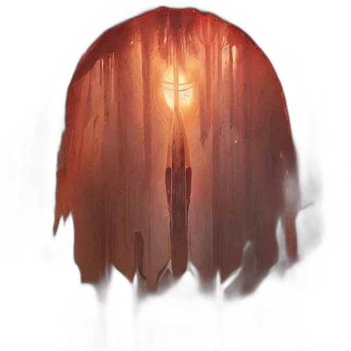 hair, creature, crown, mask, concept art, fantasy art, watercolor, pixel art transparent PNG cut-out