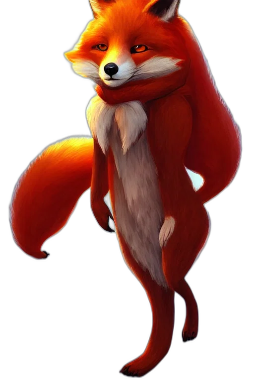 staff, animal, creature, concept art, fantasy art, watercolor, 3d render, red transparent PNG cut-out