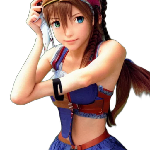 dress, staff, hat, face, anime, 3d render, pixel art, photorealistic transparent PNG cut-out