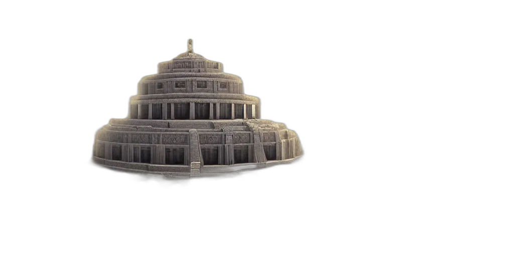 crown, hat, building, jewelry, 3d render, concept art, photorealistic, hidden transparent PNG cut-out