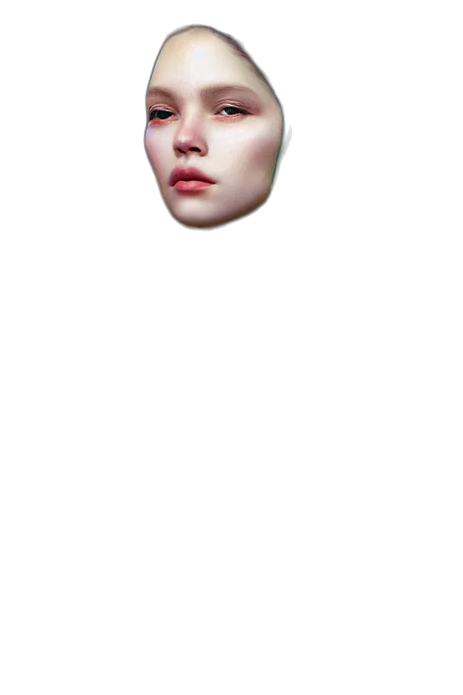 mask, face, hat, crown, 3d render, photorealistic, pixel art, vaporwave transparent PNG cut-out