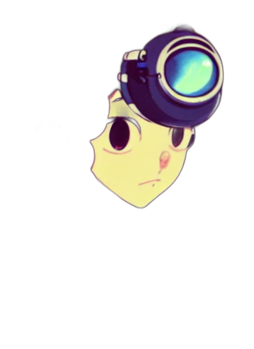 mask, robot, face, staff, anime, pixel art, concept art, cartoon transparent PNG cut-out