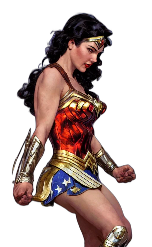 comic book art, concept art, fantasy art, portrait transparent PNG cut-out