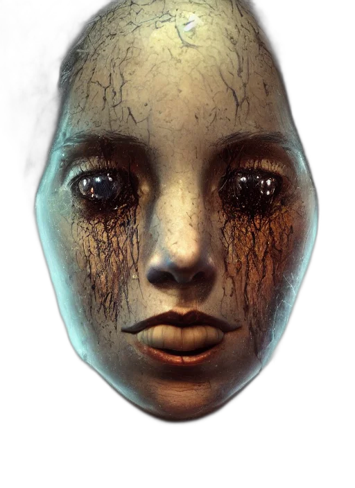 mask, face, robot, creature transparent PNG cut-out