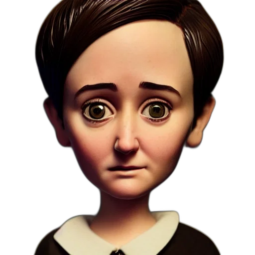 face, cartoon, 3d render, photorealistic, concept art, digital, art, anomalisa transparent PNG cut-out
