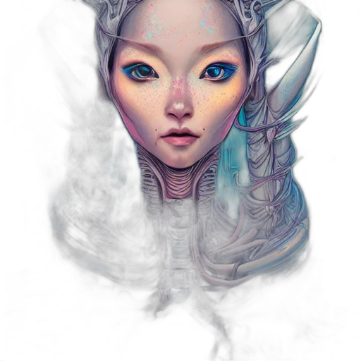 face, mask, robot, dragon, fantasy art, concept art, photorealistic, comic book art transparent PNG cut-out