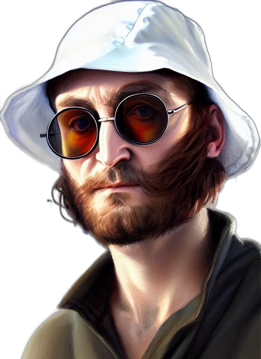 hat, face, jacket, photorealistic, concept art, watercolor, fantasy art, fantasy transparent PNG cut-out