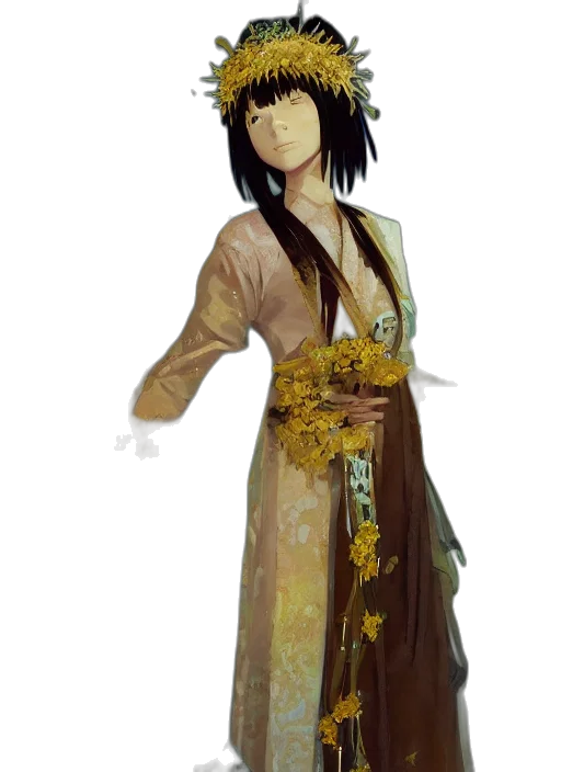 staff, dress, fantasy art, concept art transparent PNG cut-out