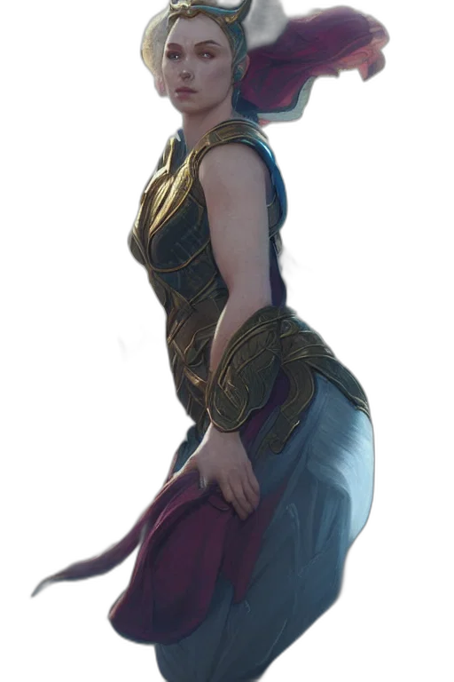 dress, staff, dragon, crown, concept art, fantasy art, photorealistic, watercolor transparent PNG cut-out