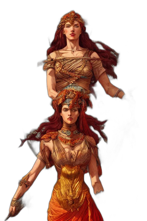 fantasy art, concept art, comic book art, pixel art transparent PNG cut-out