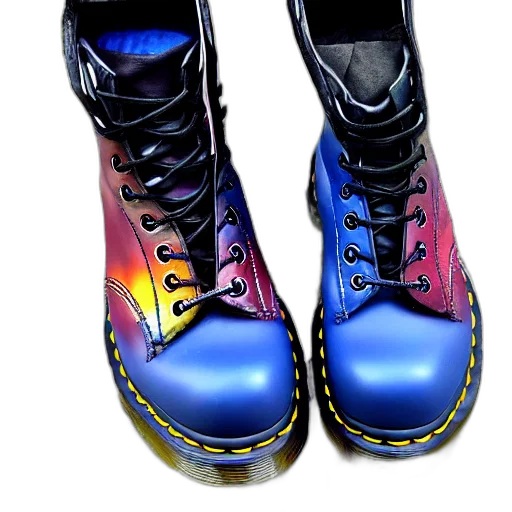 shoes, photorealistic, 3d render, cyberpunk, concept art, outer space, battered, old transparent PNG cut-out