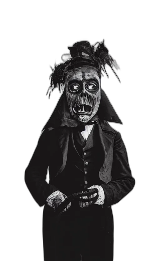 mask, face, staff, creature transparent PNG cut-out