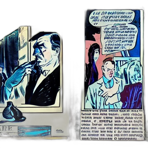 comic book art, blue, white, pulp, comic, book, graham, greene transparent PNG cut-out
