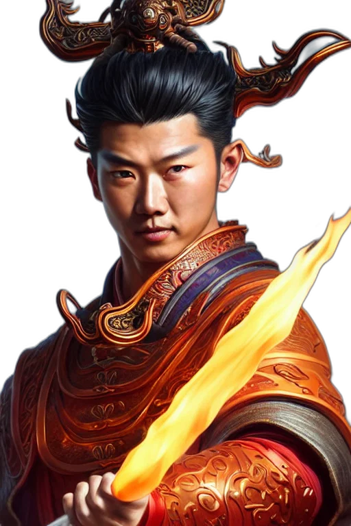 staff, dragon, face, sword, fantasy art, photorealistic, concept art, oil painting transparent PNG cut-out