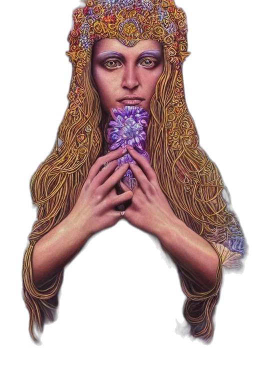 face, hair, jewelry, crown, fantasy art, concept art, pixel art, photorealistic transparent PNG cut-out