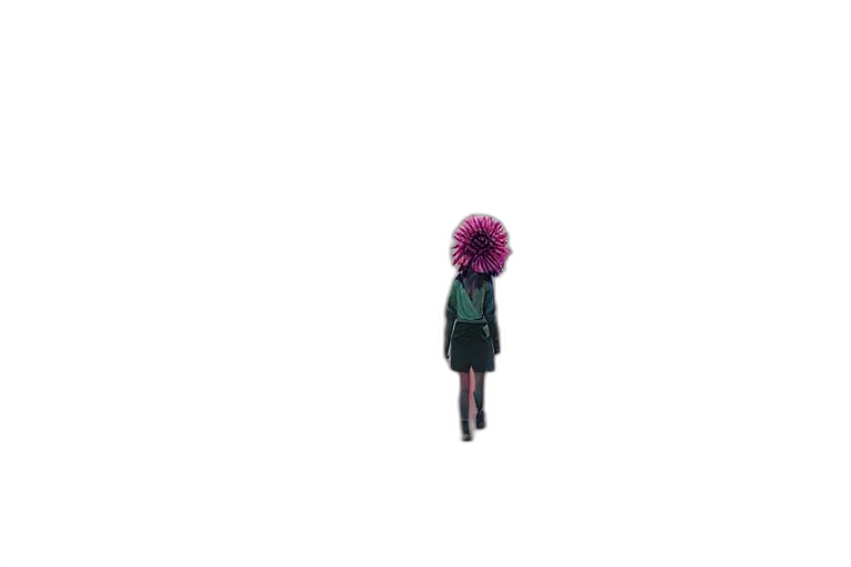 hair, dress, jacket, creature, pixel art, concept art, 3d render, vaporwave transparent PNG cut-out