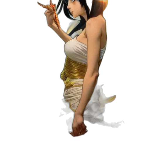 dress, staff, mask, weapon transparent PNG cut-out