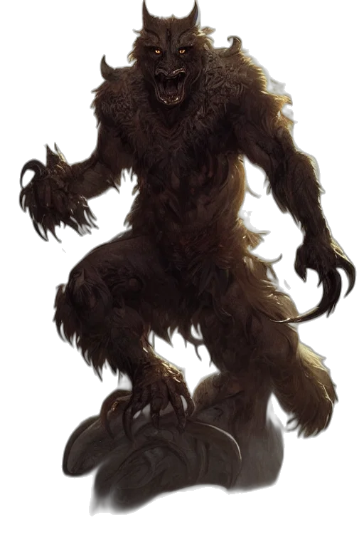 creature, animal, staff, hair transparent PNG cut-out