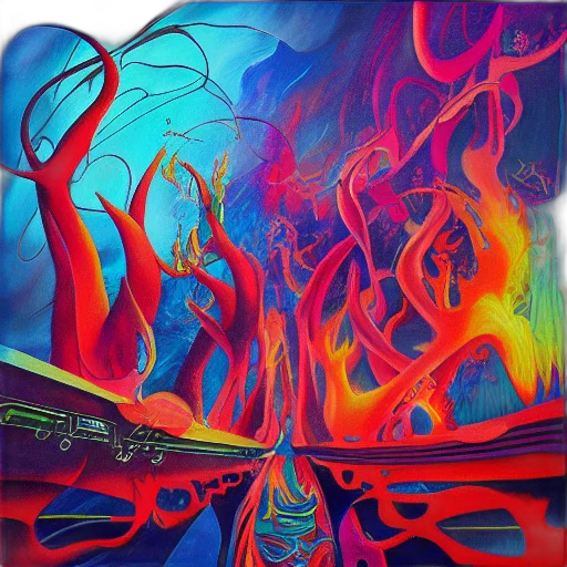 car, tree, hair, mask, fantasy art, concept art, oil painting, watercolor transparent PNG cut-out