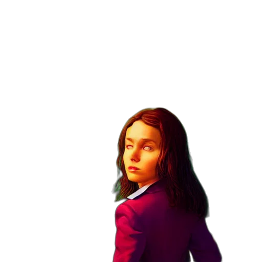 jacket, face, hair, dress transparent PNG cut-out