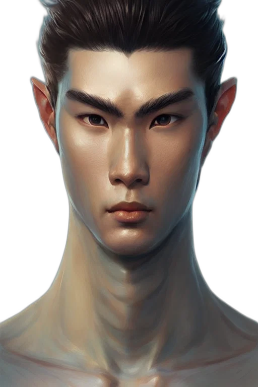 face, creature, mask, staff, photorealistic, fantasy art, concept art, oil painting transparent PNG cut-out