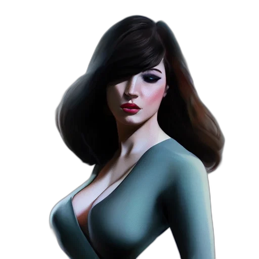 dress, face, photorealistic, fantasy art transparent PNG cut-out