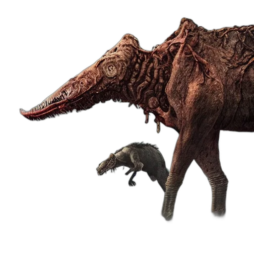 creature, animal, dragon, staff transparent PNG cut-out