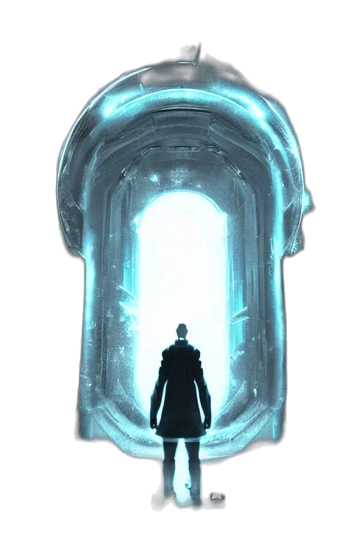 bottle, mask, jacket, face, concept art, 3d render, cyberpunk, fantasy art transparent PNG cut-out