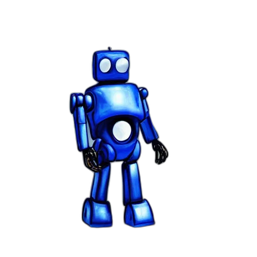 robot, staff, animal, 3d render transparent PNG cut-out