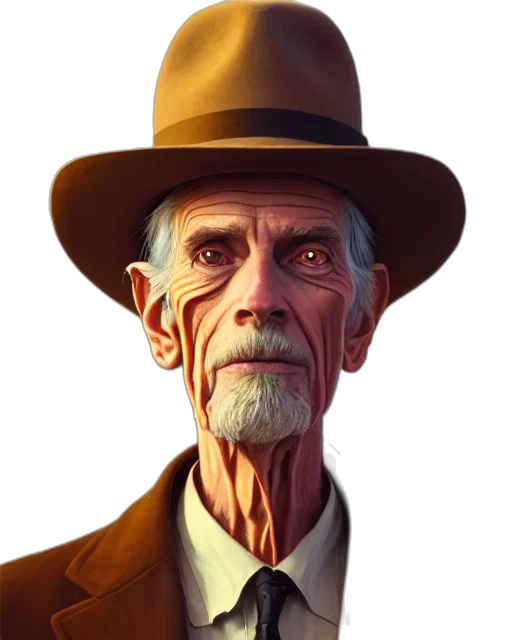 face, hat, staff, mask transparent PNG cut-out