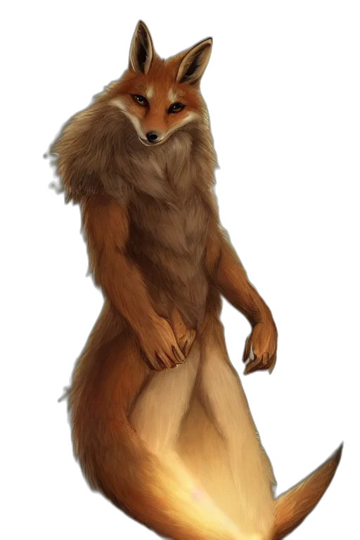 animal, creature, staff, concept art, fantasy art, watercolor, photorealistic, golden transparent PNG cut-out