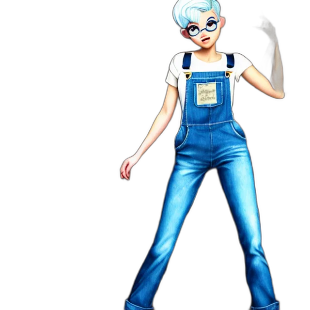 robot, cartoon, concept art, pixel art, anime, blue, full, body transparent PNG cut-out