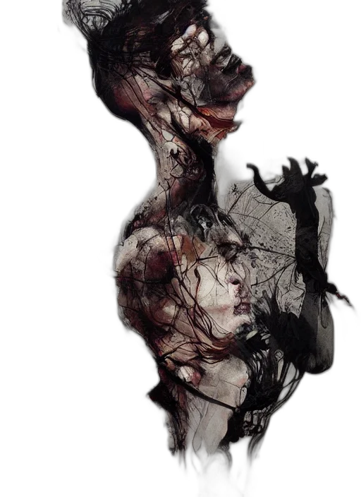face, mask, creature, dress transparent PNG cut-out