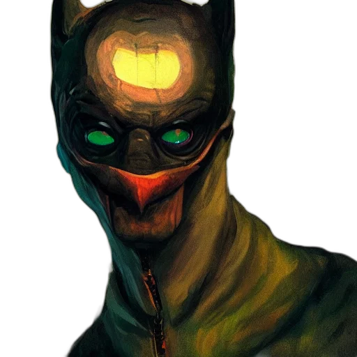 mask, face, creature, robot transparent PNG cut-out