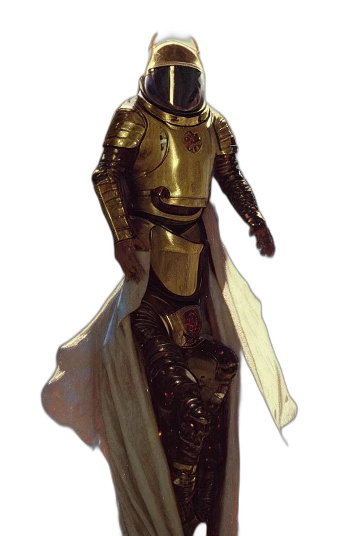 robot, sword, staff, mask, concept art, fantasy art, comic book art, 3d render transparent PNG cut-out