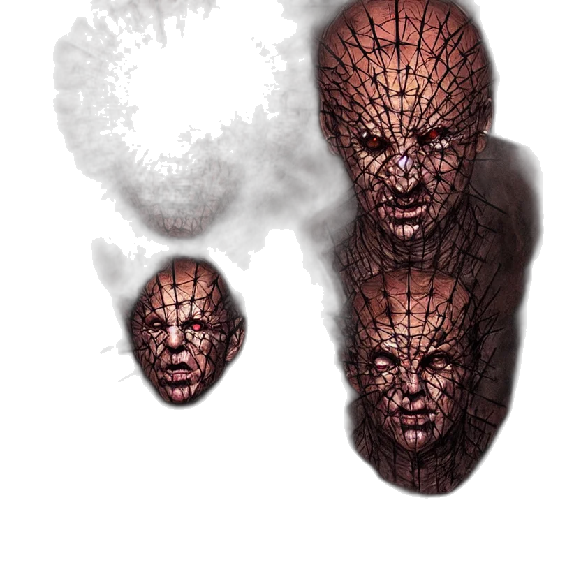 mask, creature, face, hair transparent PNG cut-out