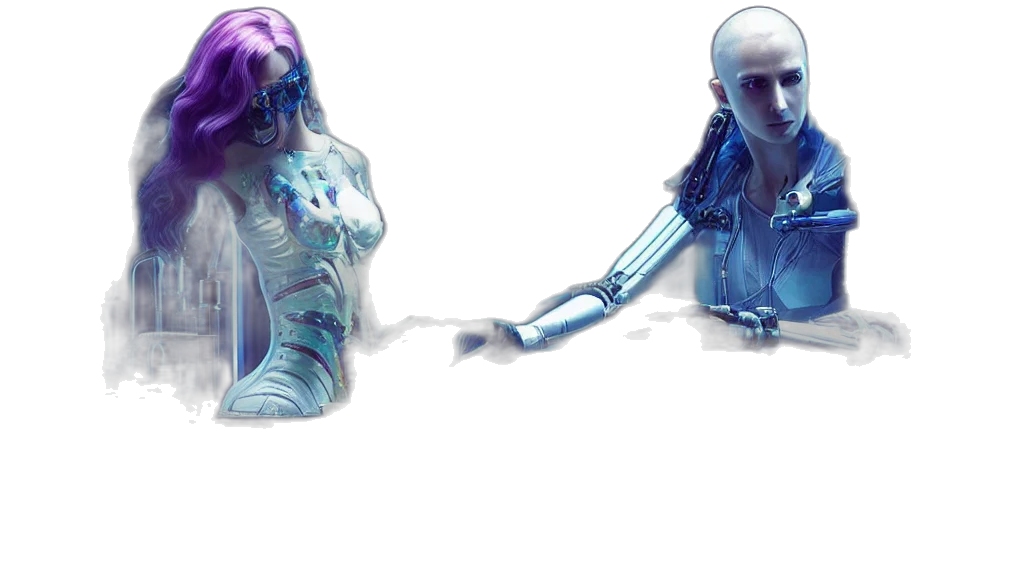 robot, jewelry, cyberpunk, concept art transparent PNG cut-out