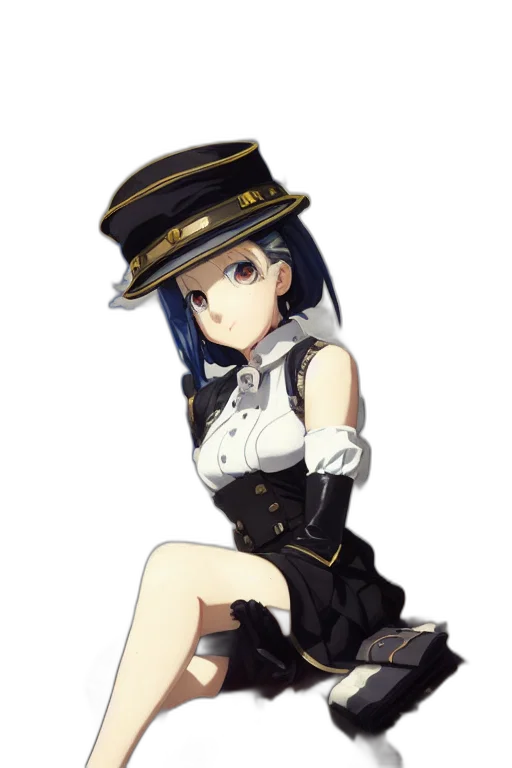 hat, staff, dress, robot transparent PNG cut-out