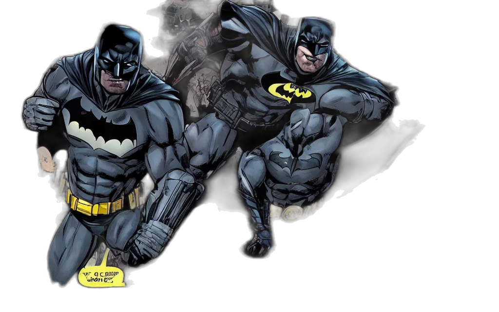 comic book art, concept art, photorealistic, cartoon, batman, charcter, cod, warzone transparent PNG cut-out