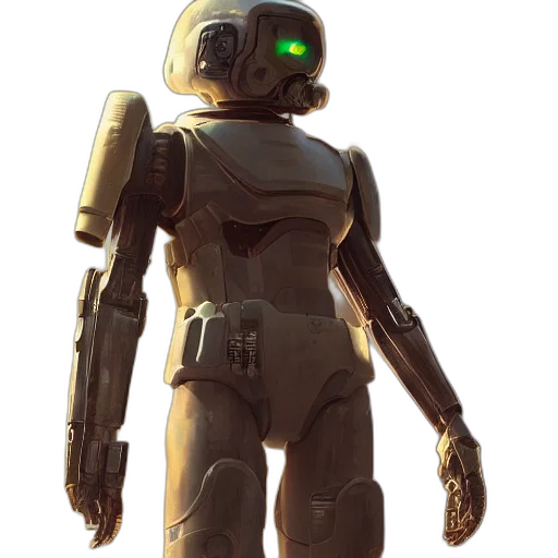 robot, weapon, staff, concept art transparent PNG cut-out