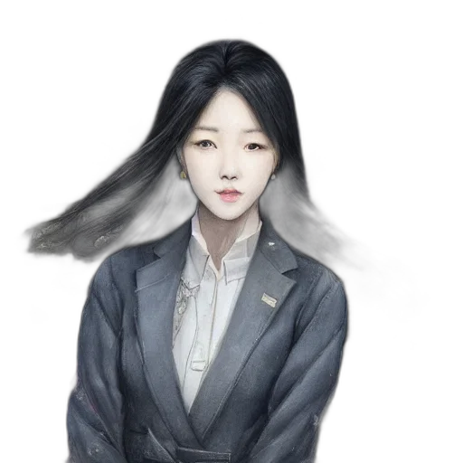 face, staff, mask, hair, photorealistic, concept art, fantasy art, oil painting transparent PNG cut-out